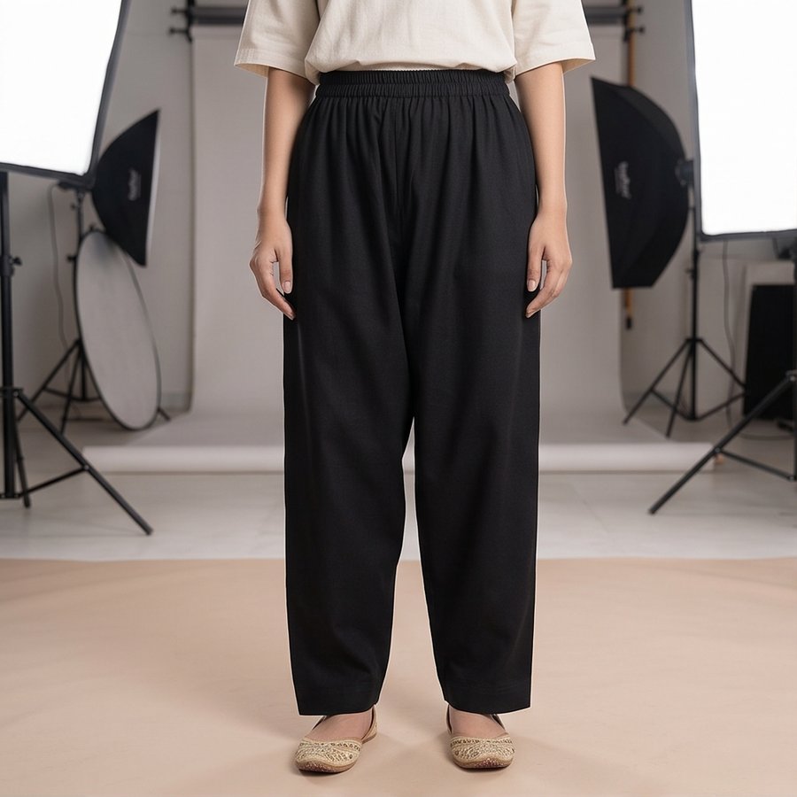 Black trouser, front view